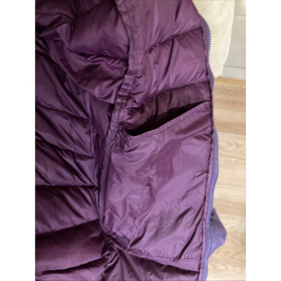 Womens Eddie Bauer Down Puffer Jacket Med Cirruslite Parka Hood Purple - Picture 6 of 13